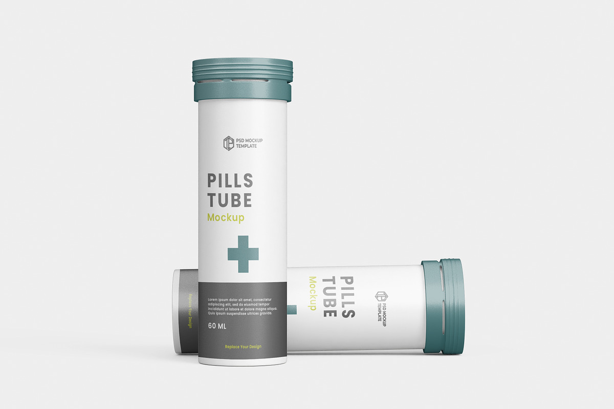 Tablets Tube Mockup, a Packaging Mockup by tiyasprabawa (Photo 10 of 10)
