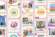 Kidszone Social Media Post Templates, a Social Media Template by BoontenStudio (Thumbnail 3 of 7)