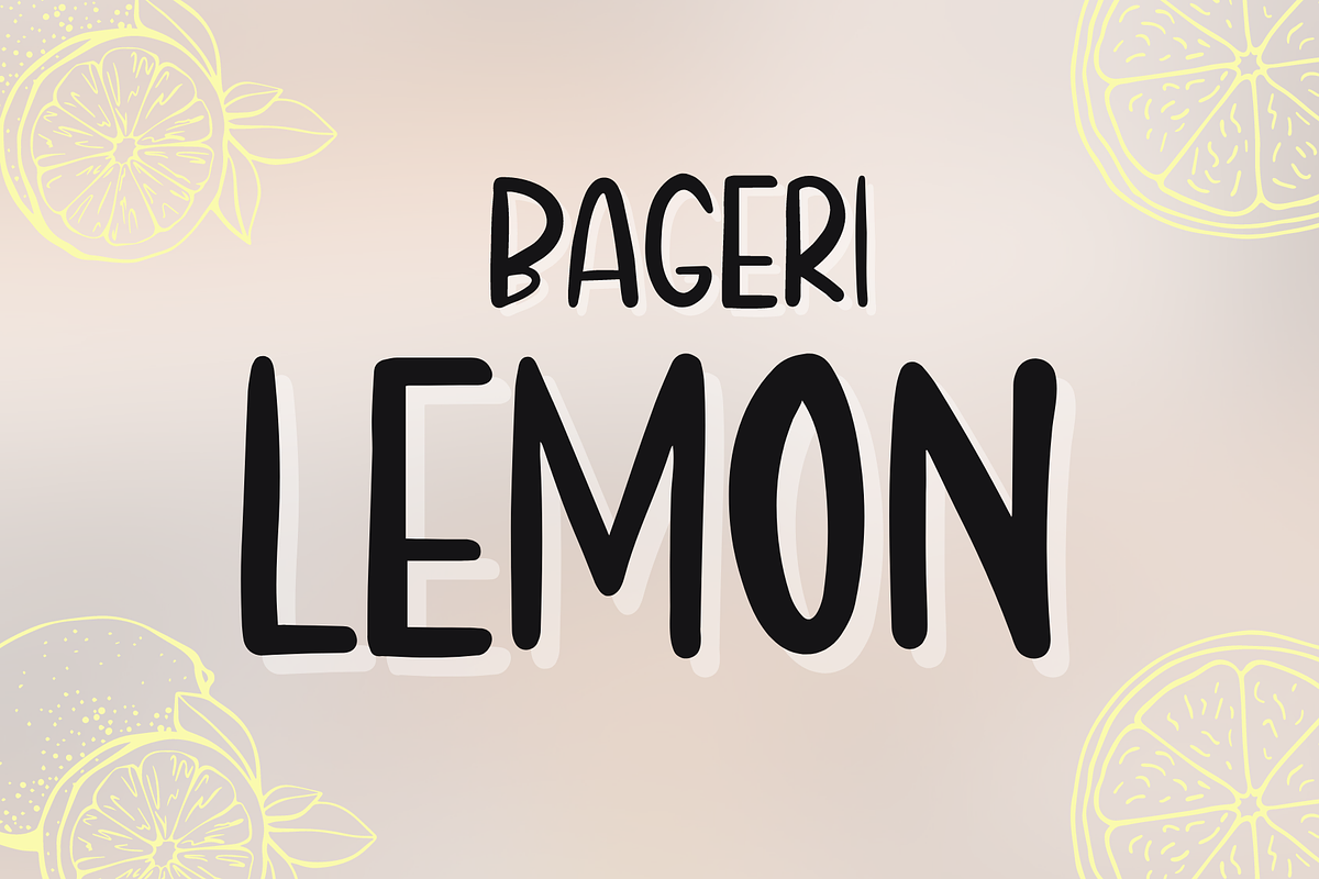 Bageri Lemon, a Handwritten Font by nongnuchpolyiam1 (Photo 1 of 7)