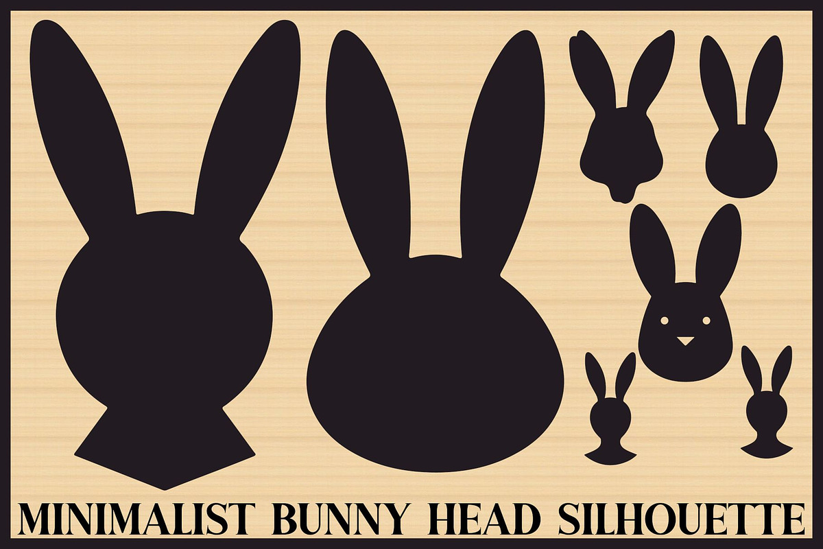 Minimal Bunny Head Set, an Illustration by Gfx_Store (Photo 1 of 7)