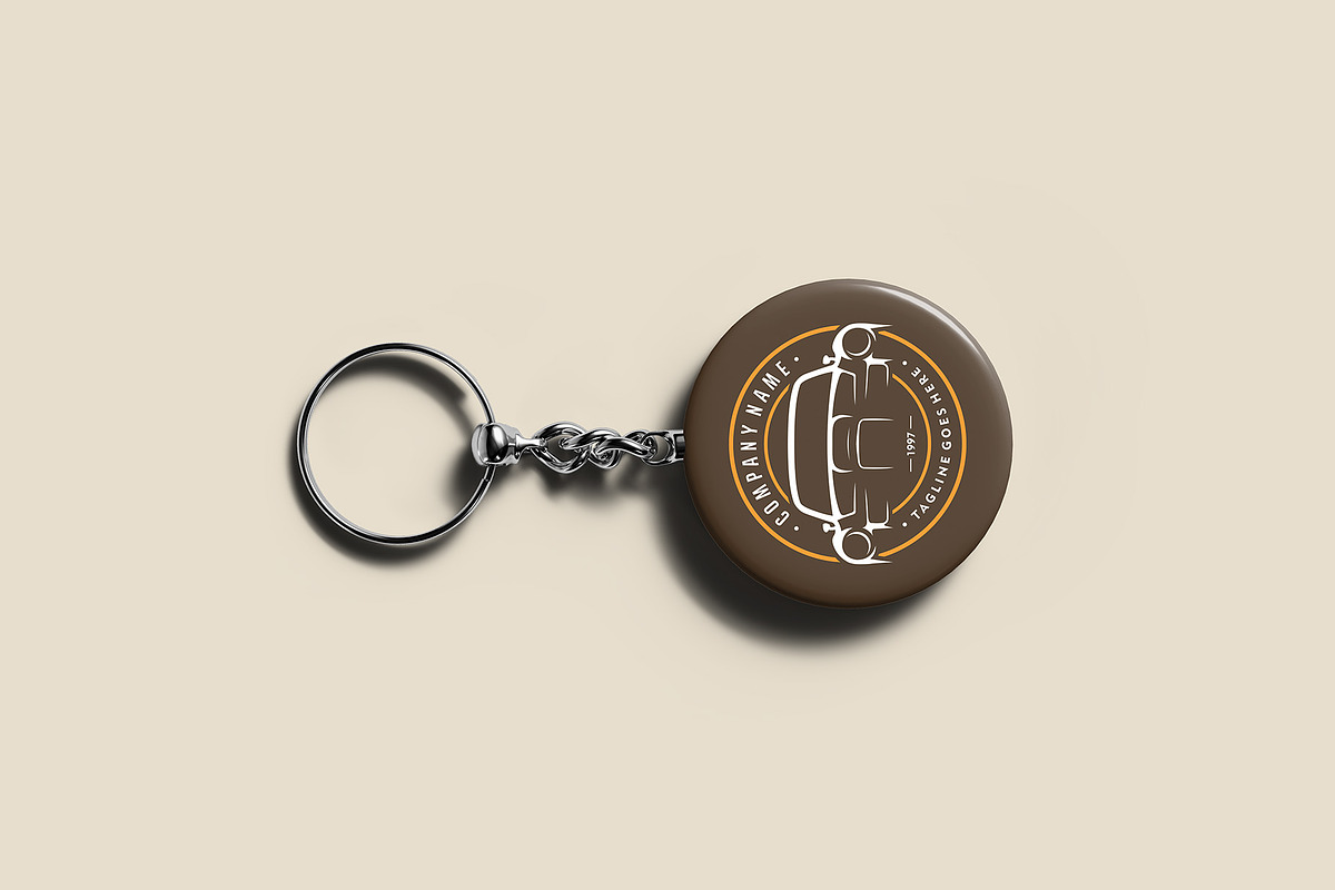 Keychain Mockup - 12 Views, a Merchandise Mockup by Illusiongraphic (Photo 4 of 26)