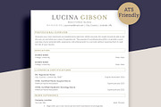 ATS Nurse Resume Template for word, a Resume Template by aivos (Thumbnail 1 of 7)
