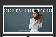 Digital Portfolio Layout Template, a Presentation Template by tomsarraipodesign (Thumbnail 2 of 2)