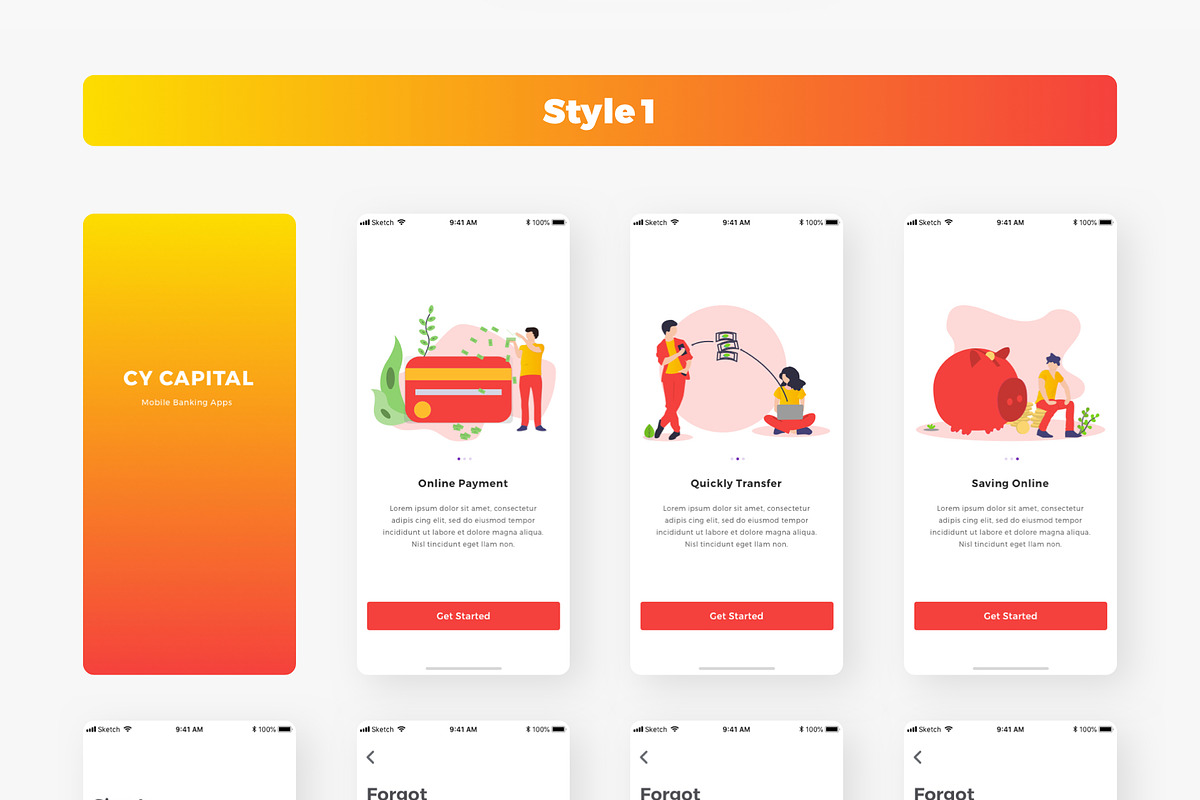 Cy Capital Bank App UI Kit, an App Template by Capi Product (Photo 7 of 18)
