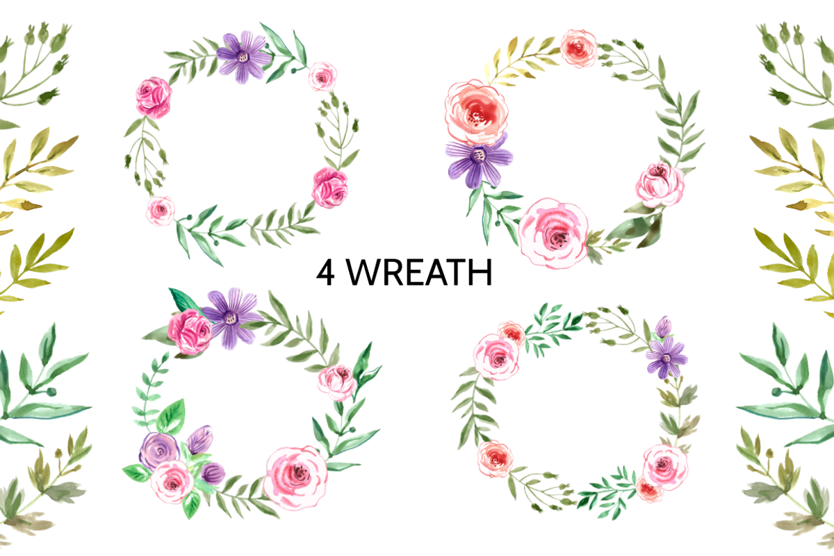Watercolor floral collection, an Illustration by TATIANA_GERICH (Photo 3 of 10)