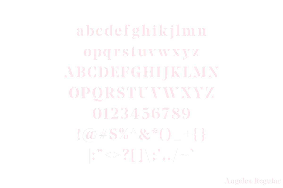 Angeles | A Serif Font Family preview 6