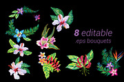 Aloha - tropical flowers kit., an Illustration by RosaPompelmo (Thumbnail 3 of 5)