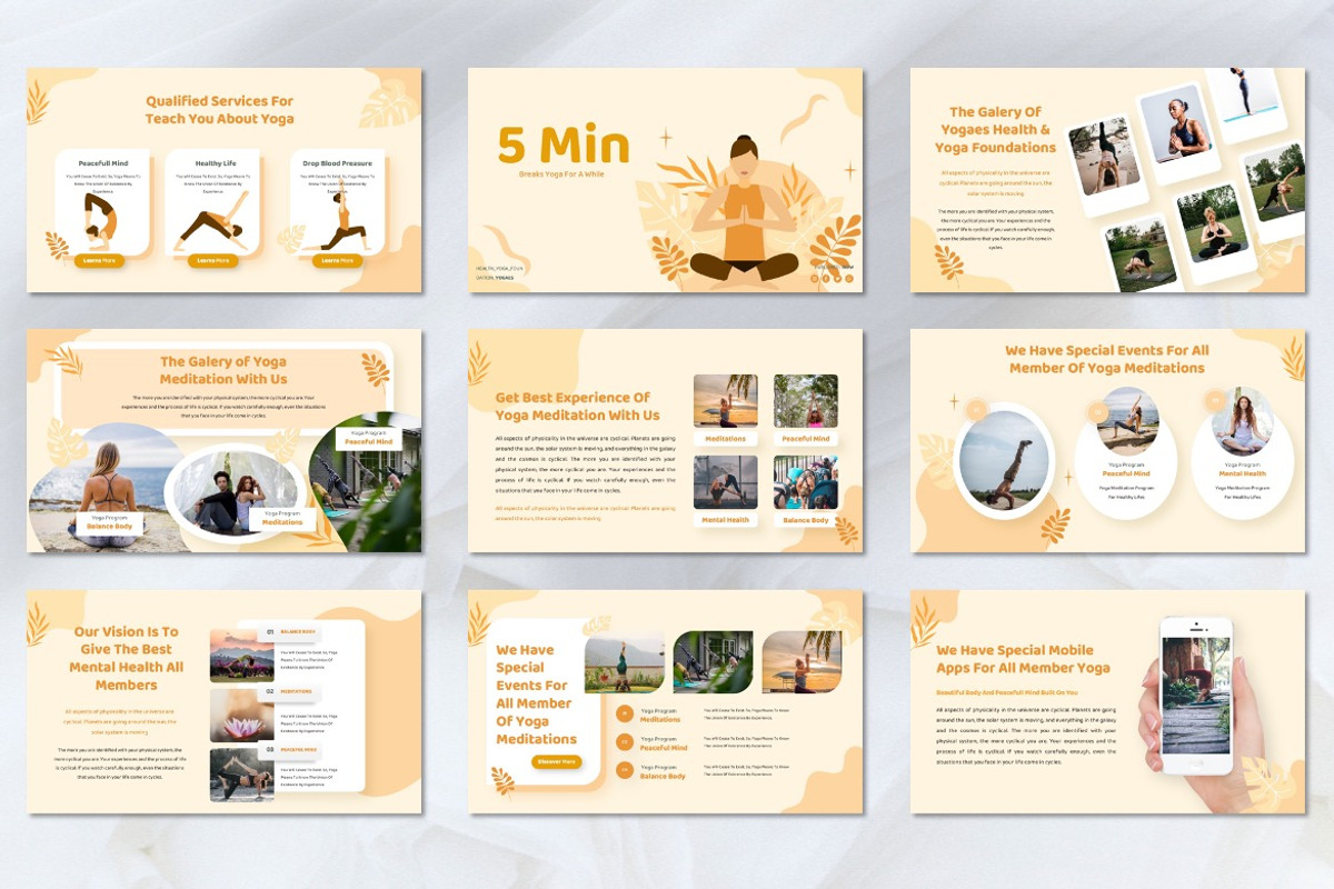 Yogaes - Yoga Keynote, a Presentation Template by Dhabee (Photo 4 of 8)