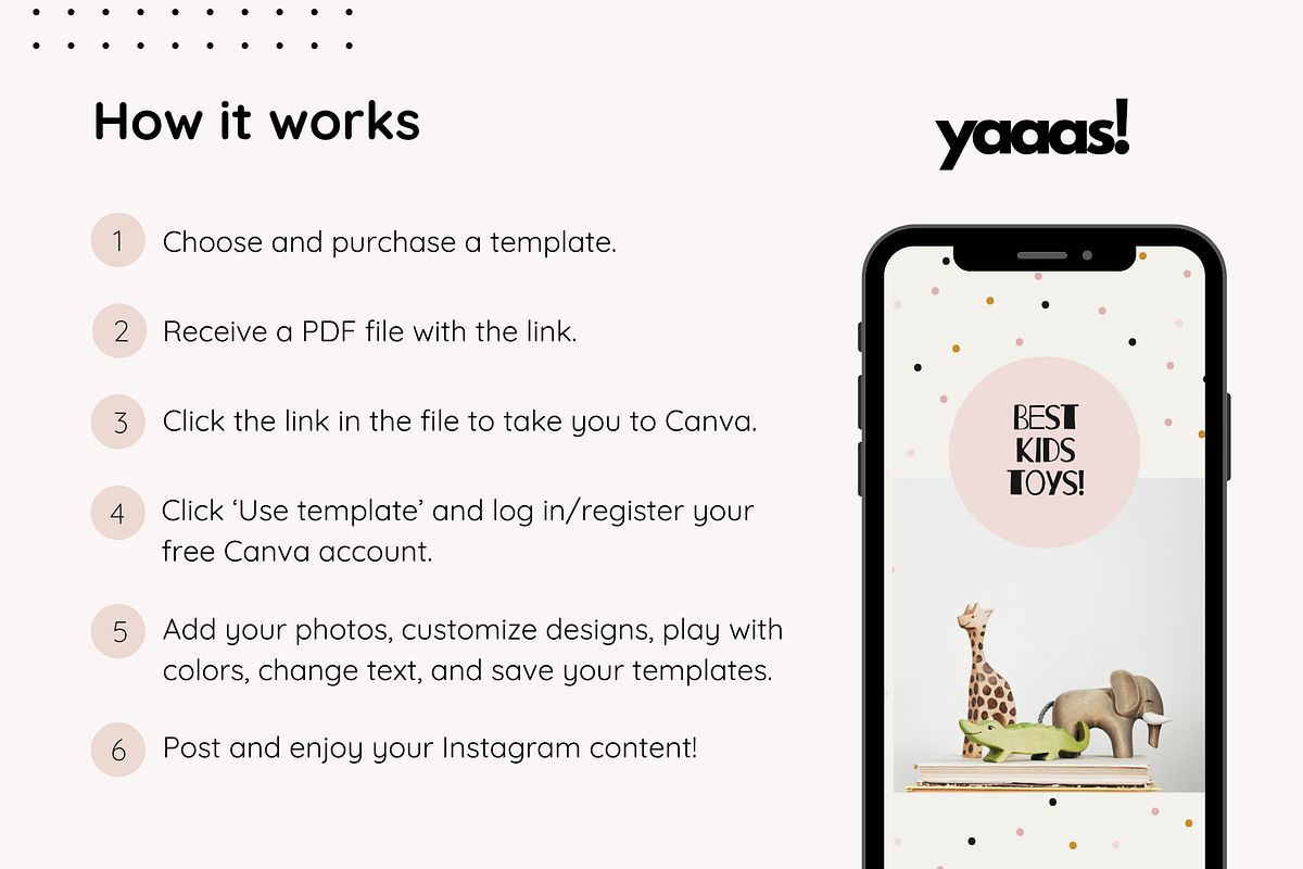 Kids Instagram Story Template Canva, a Social Media Template by Yaaas Design (Photo 7 of 7)