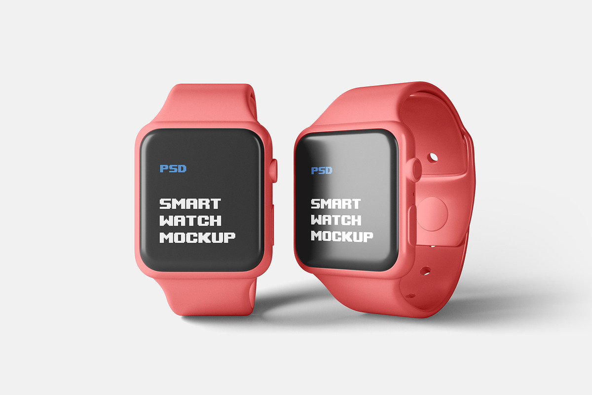Smart Watch Mockups, a Wearable Device Mockup by artimasa (Photo 4 of 5)