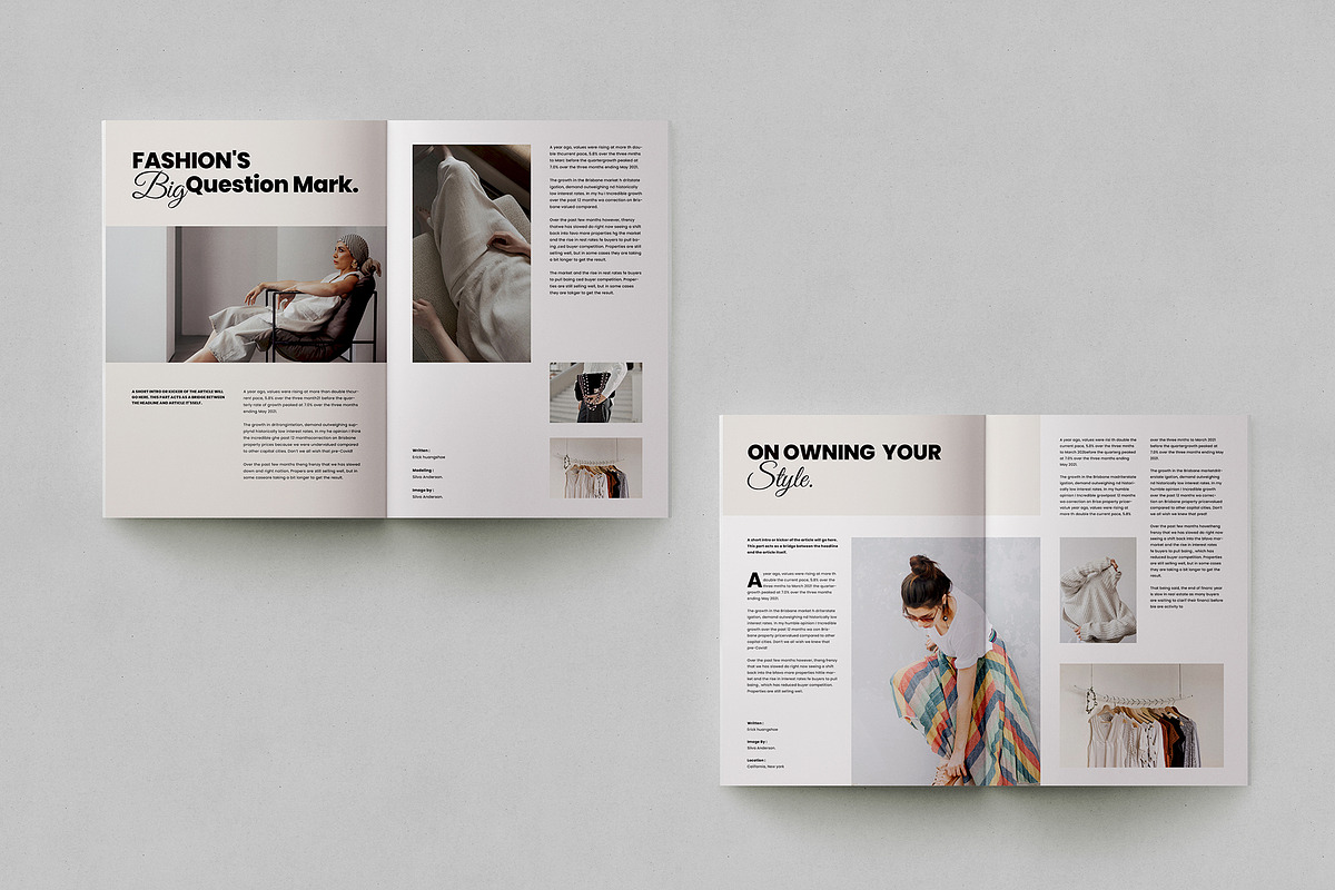 Fashion Magazine Template preview 4