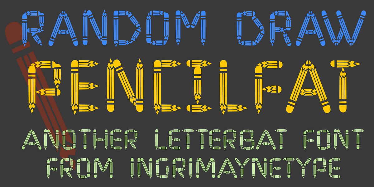Pencil, a Font by Ingrimayne Type (Photo 1 of 6)