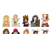 Hand Drawn Digital Dolls, a Person Illustration by Soaring Bird Designs (Thumbnail 3 of 5)