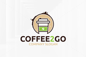 Coffee 2 Go Logo Template