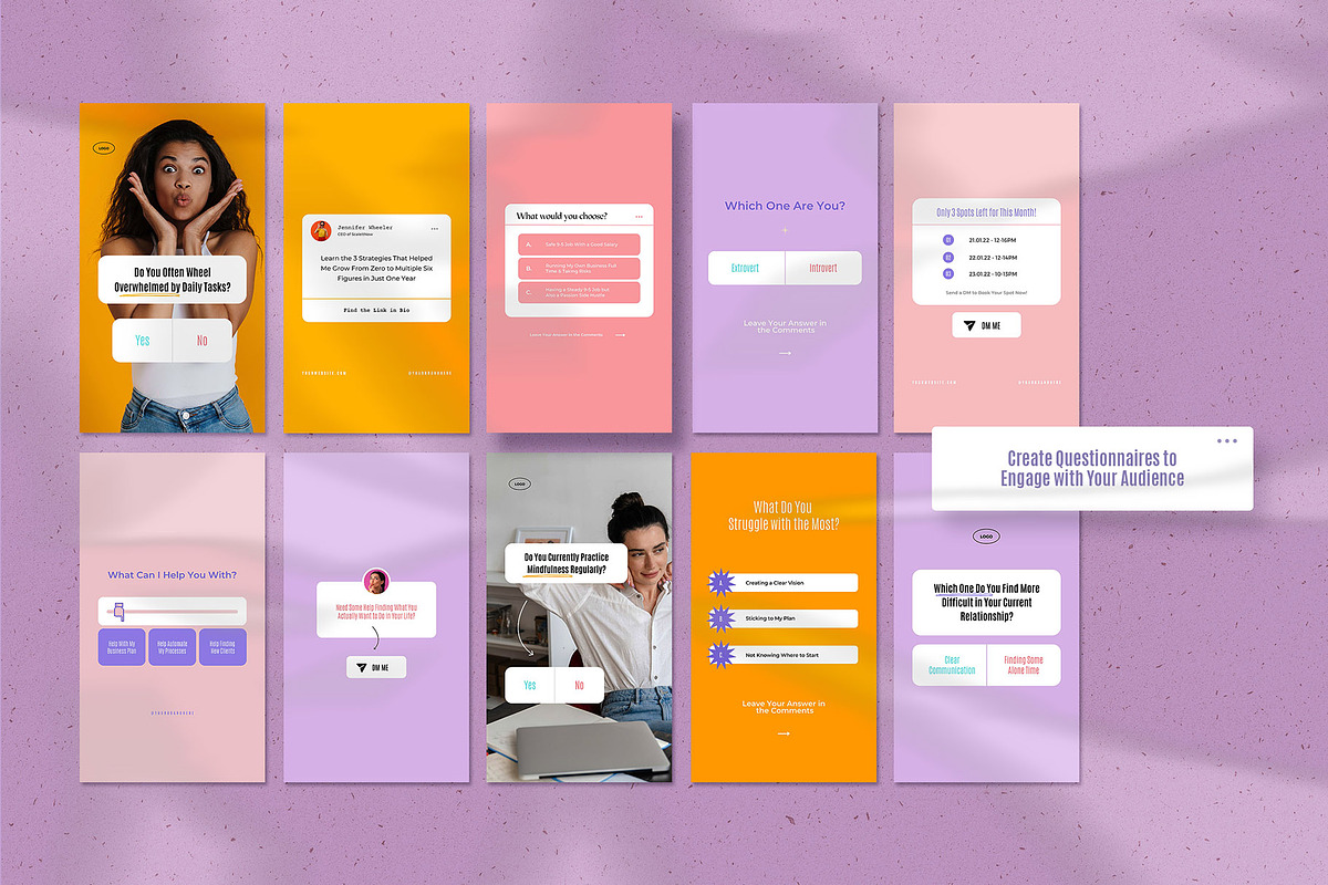 Energetic Instagram Templates CANVA, a Social Media Template by AndrewPixel (Photo 25 of 27)