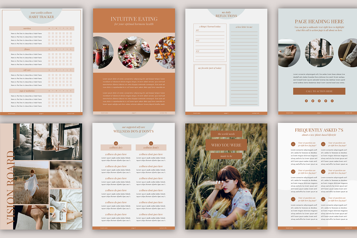 Wellness Workbook & eBook Templates, a Design Template by Studio Soluna (Photo 13 of 16)