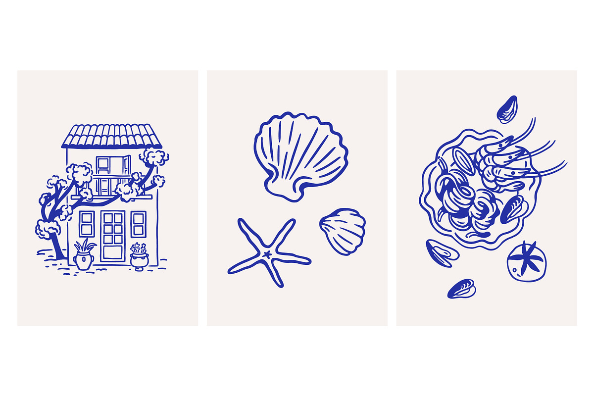 Dolce Vita, summer set + backgrounds, a Decorative Illustration by Good Studio (Photo 7 of 28)