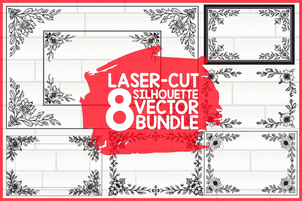 Decorative Laser Cut Bundle, an Illustration by yasushie (Photo 1 of 9)