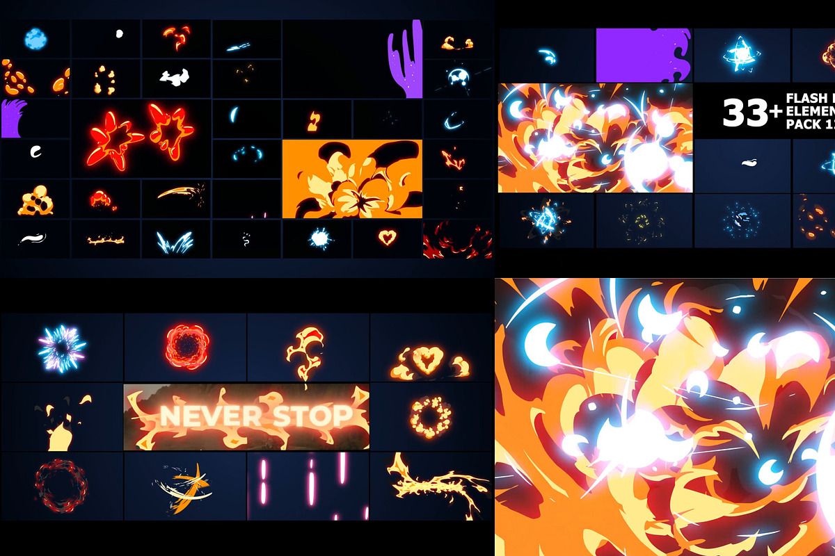 Flash FX Elements | Motion Graphics, a Graphic by FlashFXbox (Photo 1 of 2)