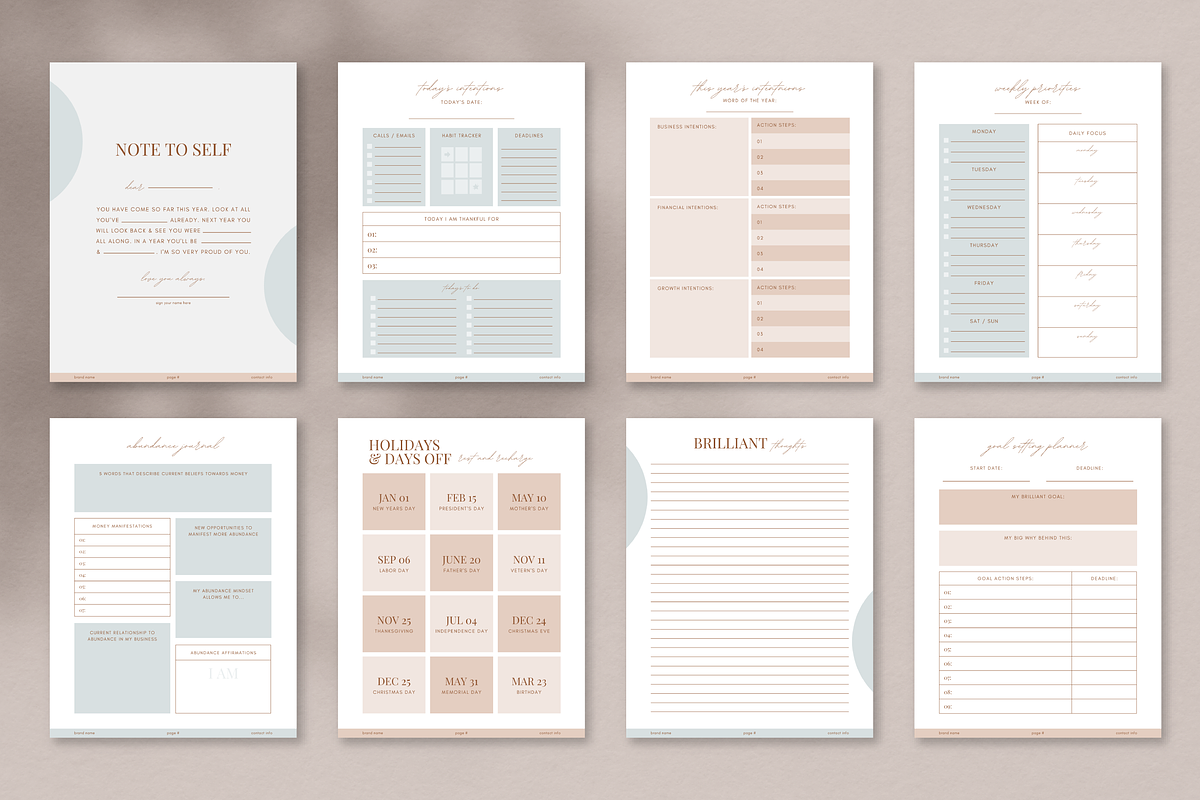 2024 Journal Planner Canva Template, a Design Template by Studio Soluna (Photo 5 of 14)