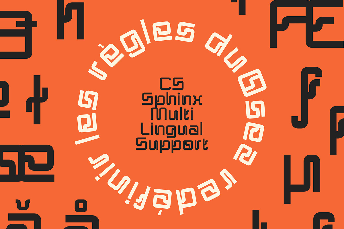 CS Sphinx – Futuristic Font, a Sans Serif Font by Craft Supply Co. (Photo 6 of 8)