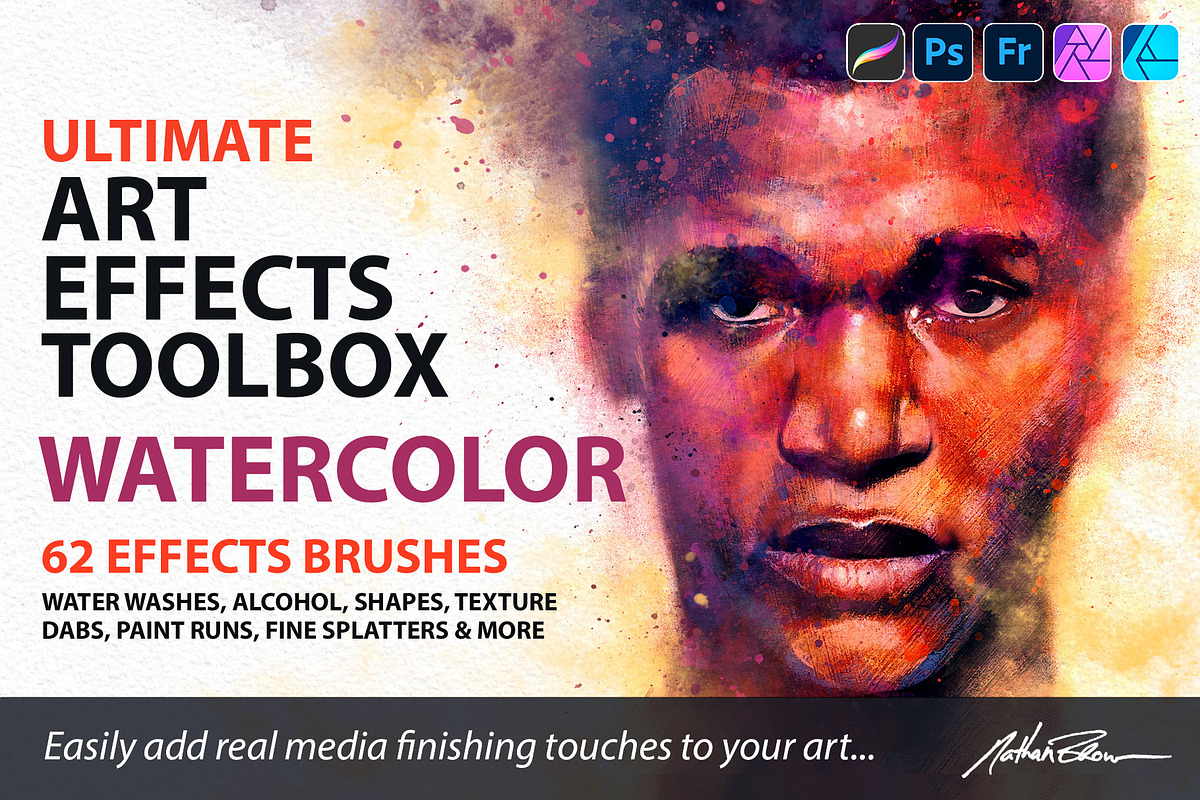 Ultimate Art Effects – Watercolor, a Brush Add-On by Nathan Brown (Photo 1 of 6)