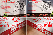 40 Pizza Branding & Packaging Mockup, a Packaging Mockup by Vitora Mockup (Thumbnail 12 of 12)