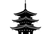 Pagoda Temple Silhouette, an Object Graphic by Creativeshirt (Thumbnail 16 of 20)
