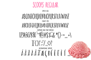 Scoops Font, a Sans Serif Font by theinkaffair (Thumbnail 7 of 9)