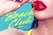 Beach Club Retro Brush Font, a Script Font by Sam Parrett (Thumbnail 1 of 8)