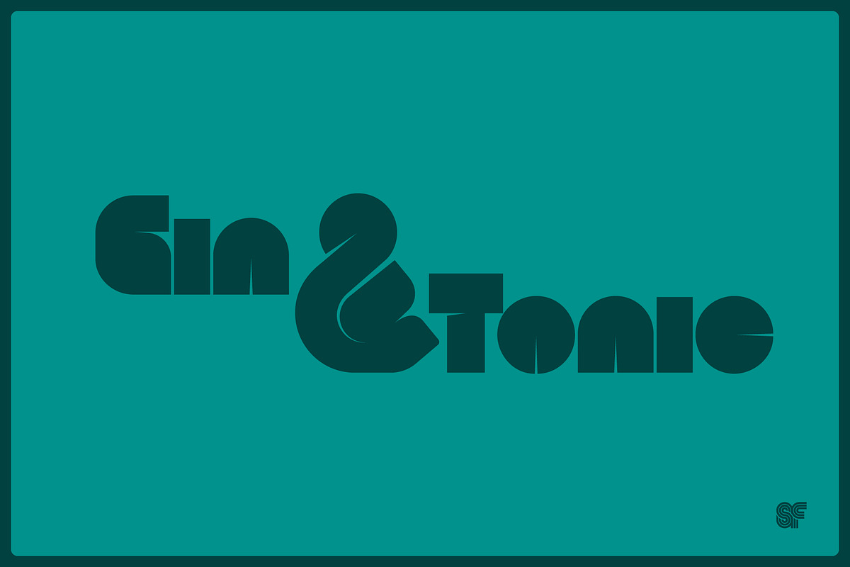 SLICE | Retro Display Font, a Sans Serif Font by Superfried Font Shop (Photo 5 of 6)