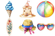 Kawaii Doodle Summer Clipart, an Illustration by Pixels.Craft (Thumbnail 3 of 7)