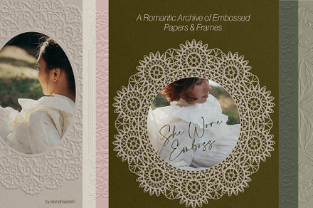 Embossed Texture Frames Archive, a Texture Graphic by alonahaidash