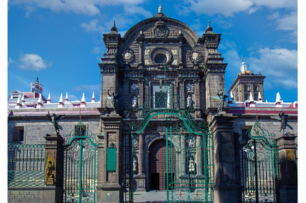 Mexico, Puebla Cathedral on the, an Architecture Photo by Web Engine Design