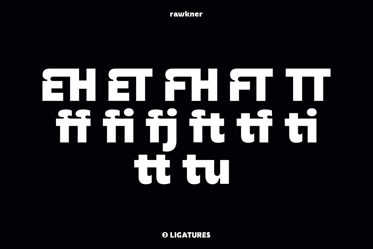 Rawkner Font, a Sans Serif Font by trustha (Photo 14 of 15)