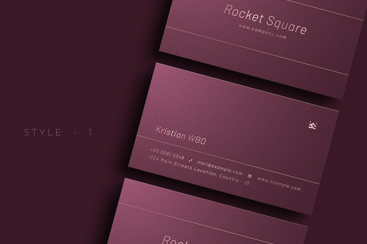 Modern Purple Business Card - V.81, a Business Card Template by Ctrl space studio (Photo 2 of 6)