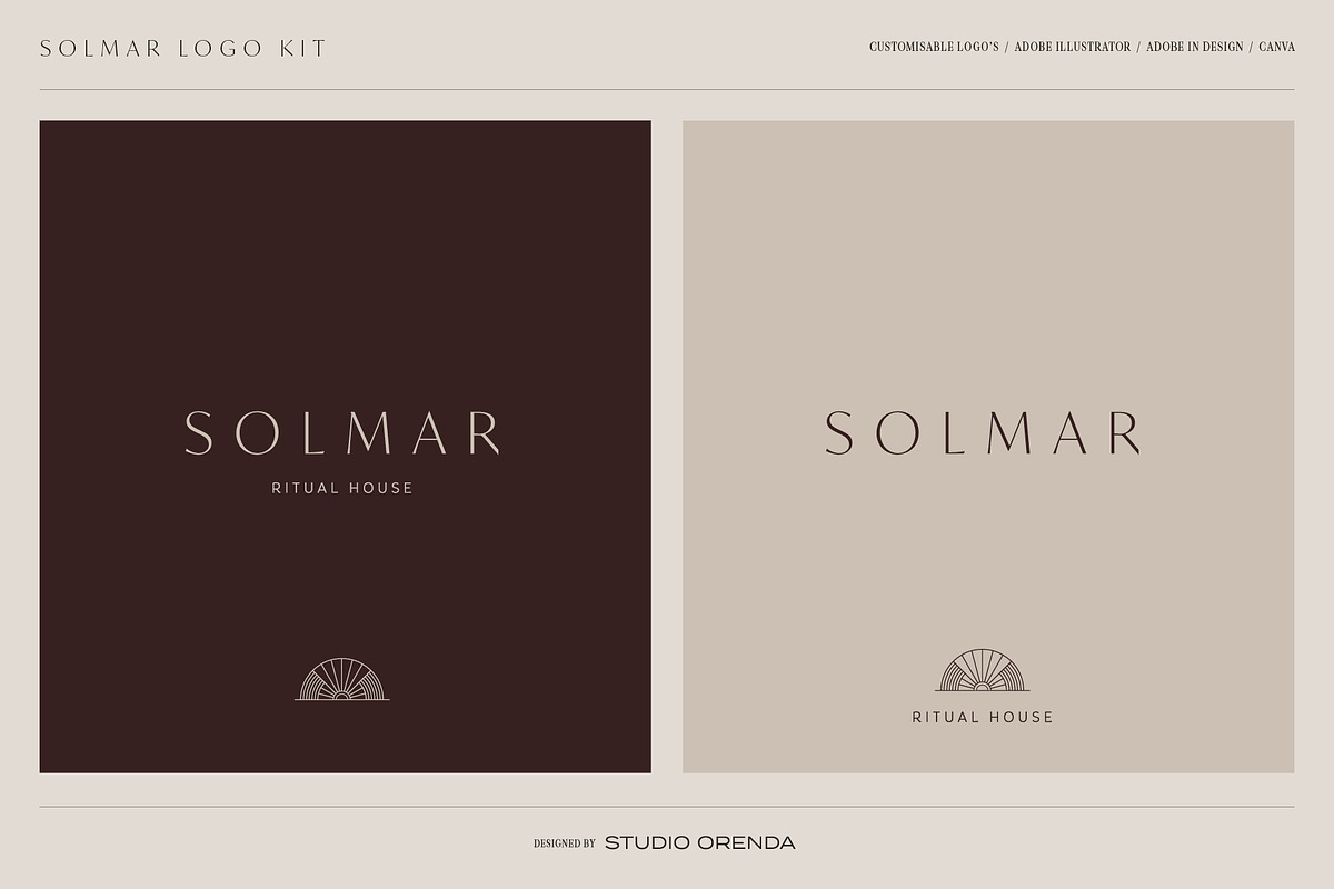 SOLMAR LOGO KIT, a Branding & Logo Template by studio.orenda (Photo 2 of 8)