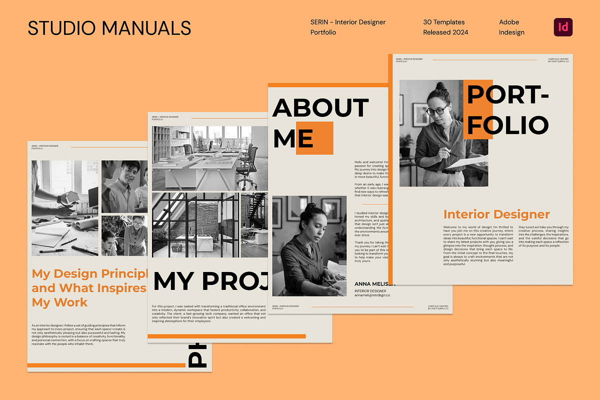 SERIN - Interior Designer Portfolio, a Social Media Template by Studio Manuals (Photo 2 of 8)