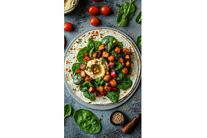 Healthy Plant-Based Wrap with
