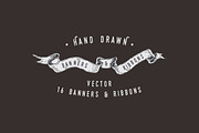 Hand Drawn Banners & Ribbons, an Illustration by Weape Studio (Thumbnail 1 of 5)
