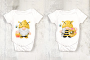 Gnomes Honey Bee Watercolor, an Animal Illustration by Noey smiley (Thumbnail 4 of 7)