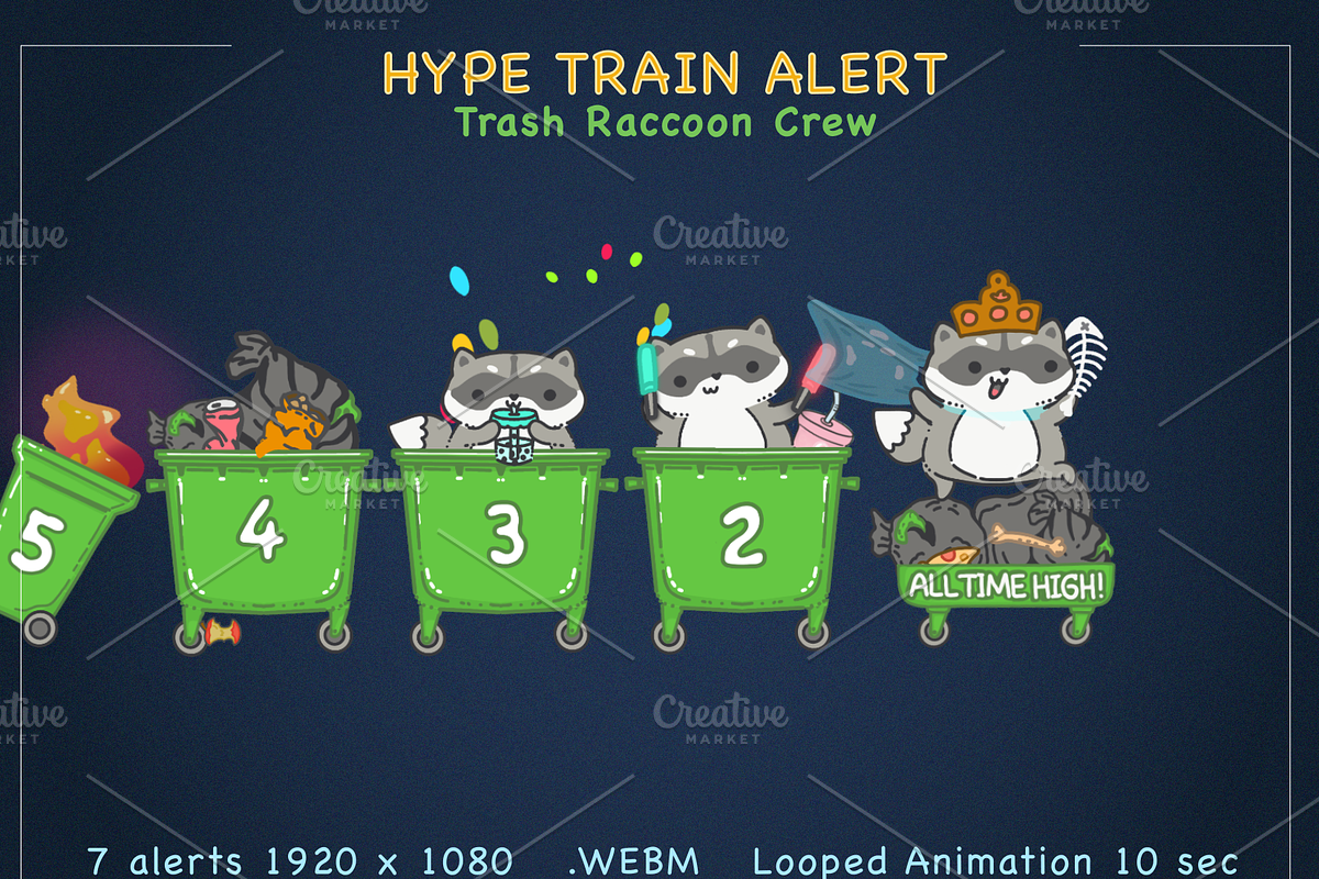 Hype Train Alerts for Twitch, an Object Graphic by JaneLane (Photo 7 of 10)