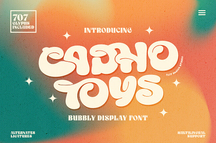 Cadho Toys Font, a Symbol Font by alit design