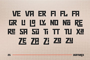 Norezo - A Futuristic Display Font, a Sans Serif Font by Afkari Studio (Thumbnail 2 of 9)