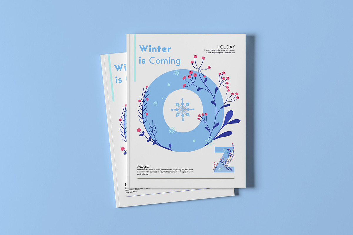 50% OFF - Snowy Floral Color Font preview 7