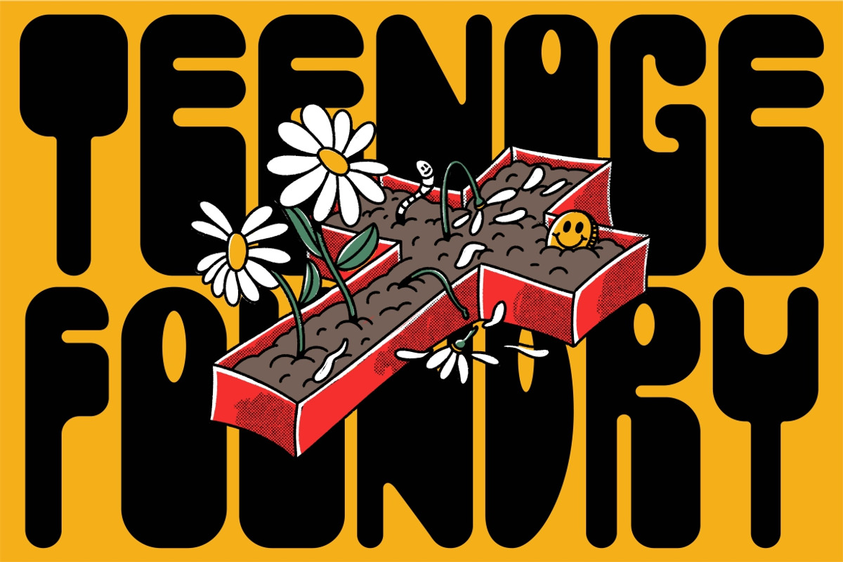 Teenage Spermo, a Sans Serif Font by TeenageFoundry (Photo 4 of 7)