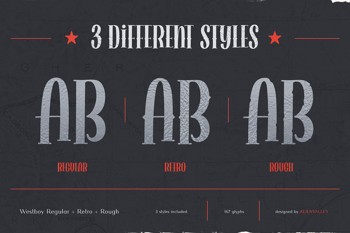 Westboy - Vintage Themed Font preview 2