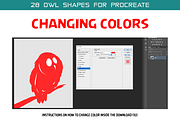 Procreate Owl Brushes!, a Brush Add-On by Extreme Brushes (Thumbnail 3 of 3)