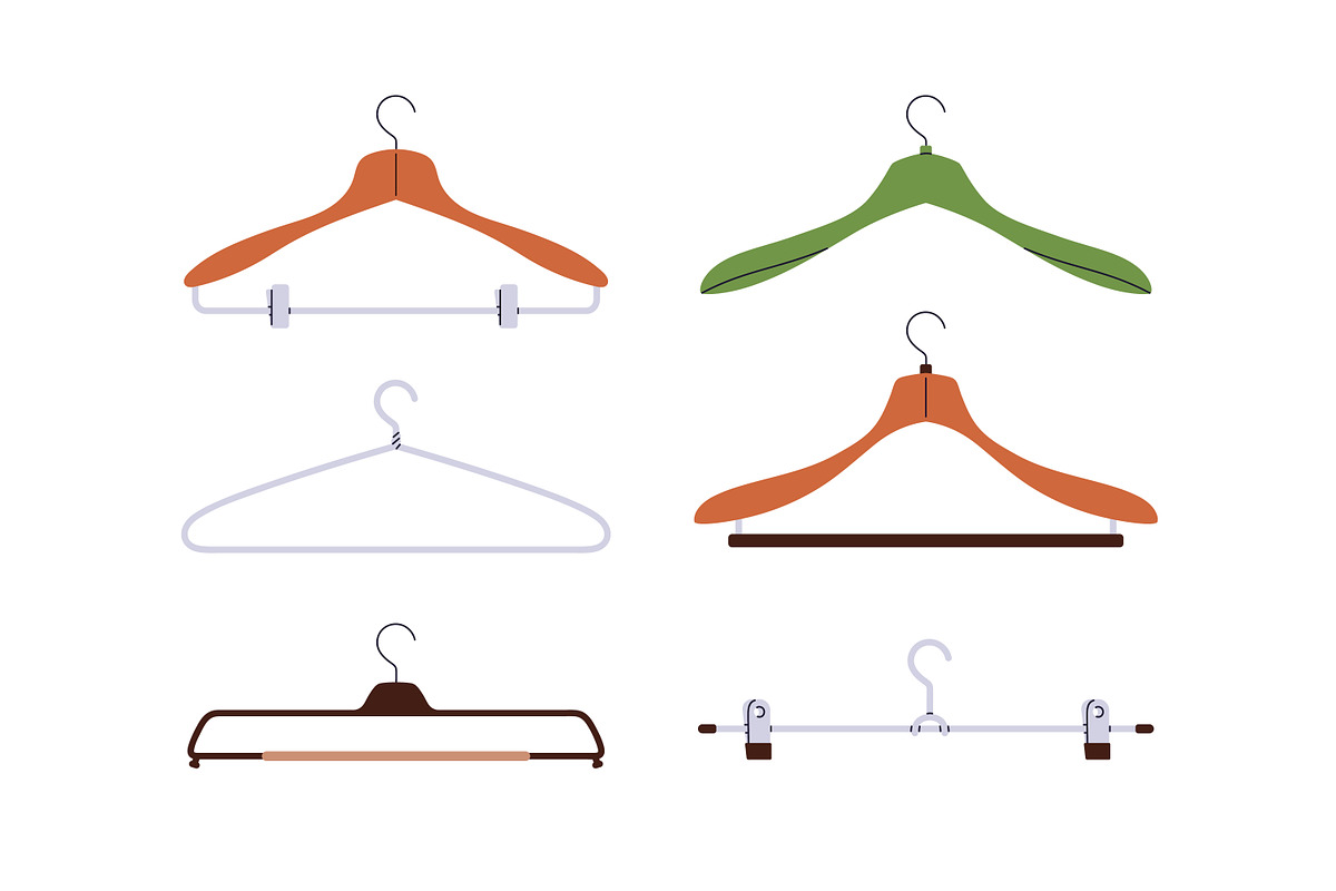 Clothes hangers with hooks set, an Object Illustration by Good Studio (Photo 3 of 5)
