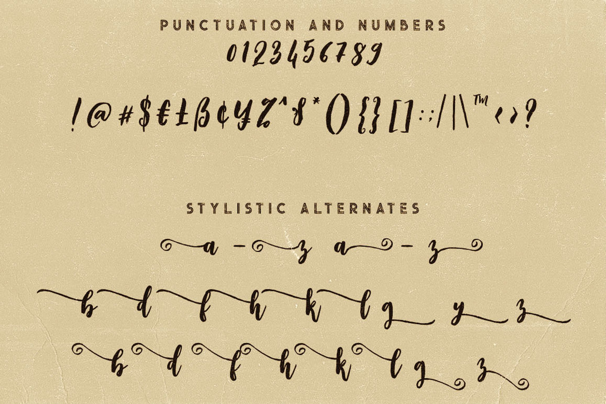 Wildlove Script Font preview 7
